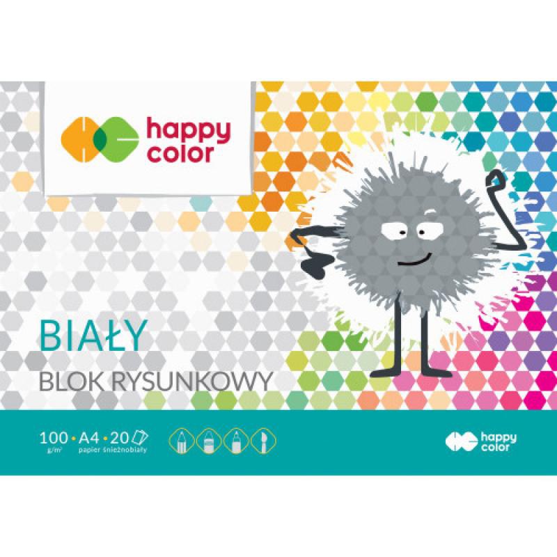 BLOK RYSUNKOWY A4 100g 20k BIAŁY HAP.COL., Podkategoria, Kategoria