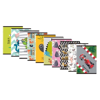 ZESZYT ECO21 A5 16K.KRATKA MIX /20/, Podkategoria, Kategoria