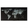 Tablica suchoś. -magn. SIGEL, (910 x 460 x 15mm), szklana, mapa świata, czarna, Tablice suchościeralne, Prezentacja