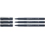 Fineliner set SCHNEIDER Pictus, 3pcs, black, mix of thicknesses