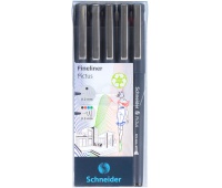 Fineliner set SCHNEIDER Pictus, 5pcs, mix of colors and thickness