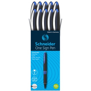 Pióro kulkowe SCHNEIDER One Sign Pen, 1,0 mm, niebieskie, Pióra, Artykuły do pisania i korygowania