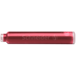 Naboje do piór SCHNEIDER, 6 szt., blush / ciemnoróżowy, Pióra, Artykuły do pisania i korygowania