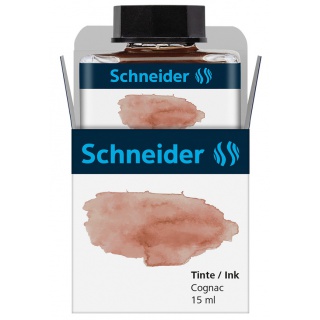 Atrament do piór SCHNEIDER, 15 ml, cognac / ciemnobrązowy, Pióra, Artykuły do pisania i korygowania