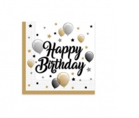 SERWERKI PAPIEROWY "BALLONS HAPPY BIRTHDAY" 33X33, Podkategoria, Kategoria