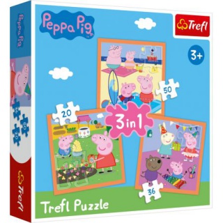 Puzzle3w1 - Pomysłowa Świnka Peppa, Podkategoria, Kategoria