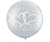 BALONY QL 30" NADRUK SERCA SREBRNE /2/, Podkategoria, Kategoria