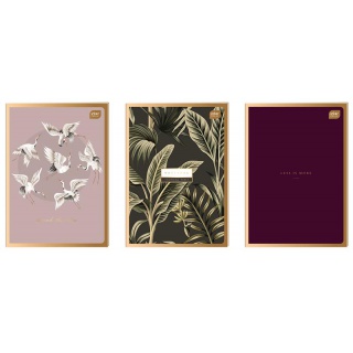 ZESZYT A4 60K.KRATKA METALLIC SATIN GOLD, Podkategoria, Kategoria
