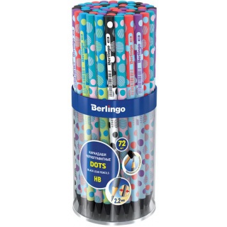 BERLINGO OŁÓWEK Z CZARNEGO DREWNA "DOTS" HB, Podkategoria, Kategoria