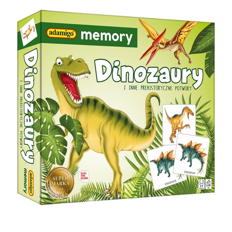 DINOZAURY ADAMIGO MEMORY 7417, Domino i memos, Gry