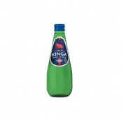 Mineral water KINGA PIENIŃSKA, sprakling, green glass bottle, 0,33l