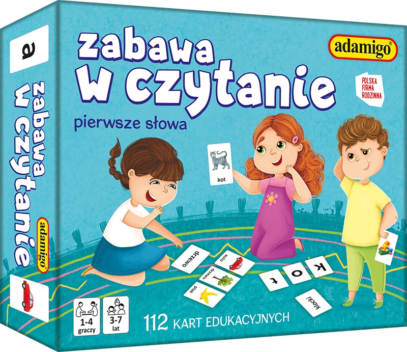 ZABAWA W CZYTANIE - KARTY, Edukacyjne, Gry