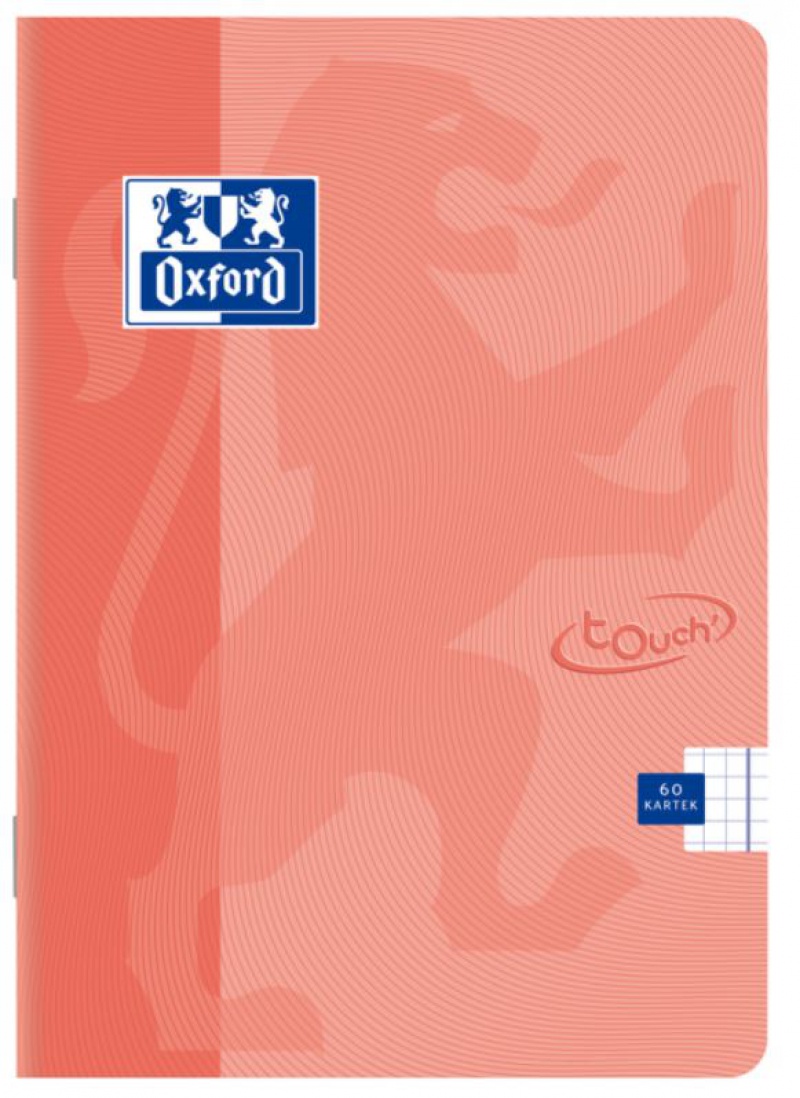 ZESZYT A5 60K.OXFORD TOUCH PASTEL KORALOWY 5szt., Podkategoria, Kategoria