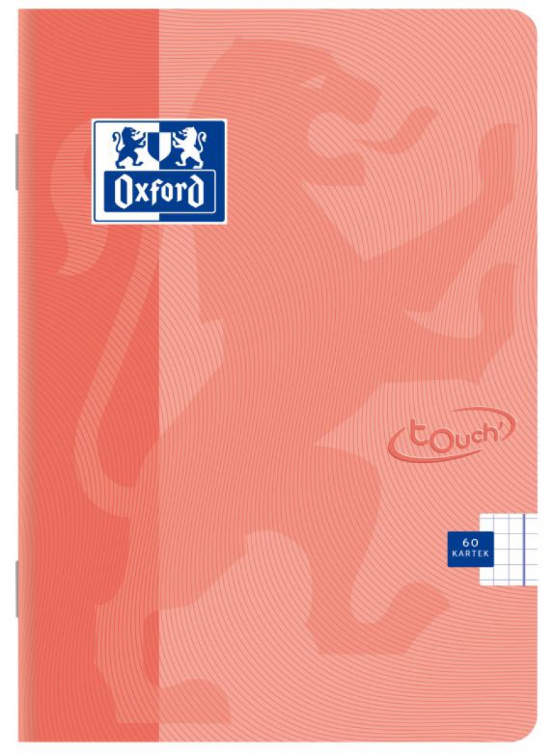 ZESZYT A4 60K.KR OXFORD TOUCH PASTEL KORALOWY 5szt, Podkategoria, Kategoria
