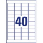Etykiety adresowe przezroczyste Avery Zweckform; A4, 25 ark./op., 45,7 x 25,4 mm, Etykiety na listy i koperty, Papier i etykiety