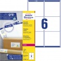 Białe etykiety wysyłkowe Avery Zweckform; A4, 100 ark./op., 99,1 x 93,1 mm, Etykiety na paczki i przesyłki, Papier i etykiety