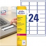 Etykiety NoPeel™ Avery Zweckform; A4, 20 ark./op., 63,5 x 33,9 mm, białe, Etykiety ochronne i zabezpieczające, Papier i etykiety