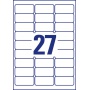 Etykiety zabezpieczające - plomby Avery Zweckform; A4, 20 ark./op., 63,5 x 29,6 mm, białe, poliestrowe, Etykiety ochronne i zabezpieczające, Papier i etykiety