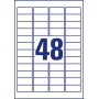 Etykiety zabezpieczające - plomby Avery Zweckform; A4, 20 ark./op., 45,7 x 21,2 mm, białe, poliestrowe, Etykiety ochronne i zabezpieczające, Papier i etykiety