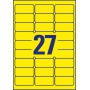 Etykiety Heavy Duty Avery Zweckform; A4, 20 ark./op., 63,5 x 29,6 mm, żółte, poliestrowe, Etykiety ochronne i zabezpieczające, Papier i etykiety