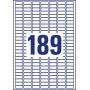 Usuwalne etykiety uniwersalne Avery Zweckform; A4, 30 ark./op., 25,4 x 10 mm, białe, Etykiety uniwersalne, Papier i etykiety