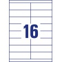 Trwałe etykiety uniwersalne Avery Zweckform; A4, 100 ark./op., 105 x 33,8 mm, białe, Etykiety uniwersalne, Papier i etykiety