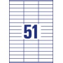 Trwałe etykiety uniwersalne Avery Zweckform; A4, 100 ark./op., 70 x 16,9 mm, białe, Etykiety uniwersalne, Papier i etykiety