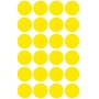 Kolorowe kółka do zaznaczania Avery Zweckform; 96 etyk./op., Ø18 mm, żółte, Kółka do zaznaczania, Papier i etykiety
