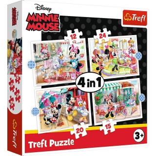 PUZZLE 4w1 (12,15,20,24) - Minnie z przyjaciółmi, Podkategoria, Kategoria