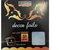 PENTART FOLIA 14X14cm HOLOGRAF.BROKATOWA 5ark., Podkategoria, Kategoria