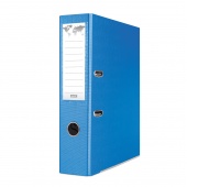 Segregator BASIC-S z szyną, PP, A4/75mm, niebieski, Segregatory polipropylenowe, Archiwizacja dokumentów