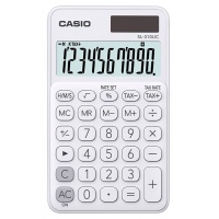 Kalkulator kieszonkowy CASIO SL-310UC-WE-BOX, 10-cyfrowy, 70x118mm, biały, box, Kalkulatory, Urządzenia i maszyny biurowe