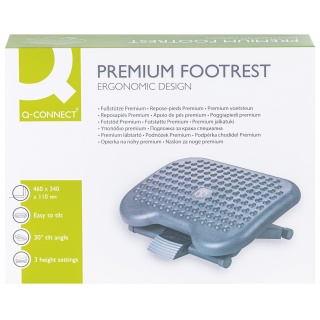 Podn&oacute;żek Q-CONNECT, premium, 460 x 340 x 110 mm, Podn&oacute;żki i taborety, Wyposażenie biura