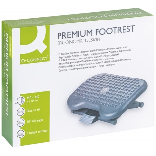 Podn&oacute;żek Q-CONNECT, premium, 460 x 340 x 110 mm, Podn&oacute;żki i taborety, Wyposażenie biura