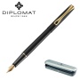 Fountain pen DIPLOMAT Traveler black / gold F
