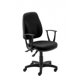 Fotel biurowy OFFICE PRODUCTS Paros, czarny, Krzesła i fotele, Wyposażenie biura