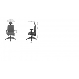 Fotel biurowy OFFICE PRODUCTS Kefalonia, czarny, Krzesła i fotele, Wyposażenie biura