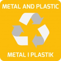 Self-adhesive sticker for baskets EKO ALDA, metal and plastic