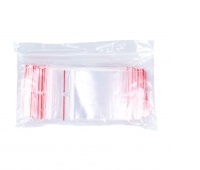 String bag DONAU, 50x70mm, 100pcs, transparent