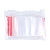 String bag DONAU, 70x100mm, 100pcs, transparent
