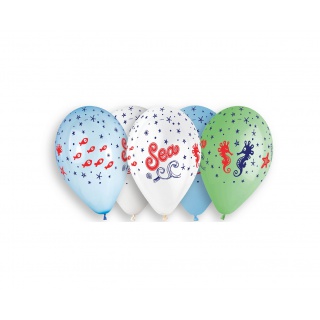 BALONY PREMIUM HEL SEA PODMORSKI ŚWIAT 13" 5szt., Podkategoria, Kategoria
