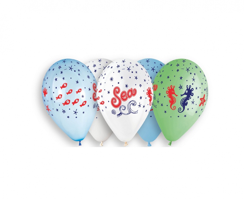 BALONY PREMIUM HEL SEA PODMORSKI ŚWIAT 13" 5szt., Podkategoria, Kategoria