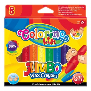KREDKI ŚWIECOWE COLORINO JUMBO 8 KOLORÓW, Podkategoria, Kategoria
