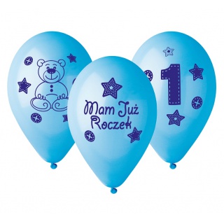 BALONY PREMIUM "MOJE 1 URODZINY NIEB." 12" /5/, Podkategoria, Kategoria