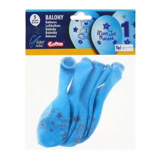 BALONY PREMIUM "MOJE 1 URODZINY NIEB." 12" /5/, Podkategoria, Kategoria