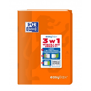 ZESZYT OXFORD EASYBOOK A5 60K.KRATKA PP MIX, Podkategoria, Kategoria