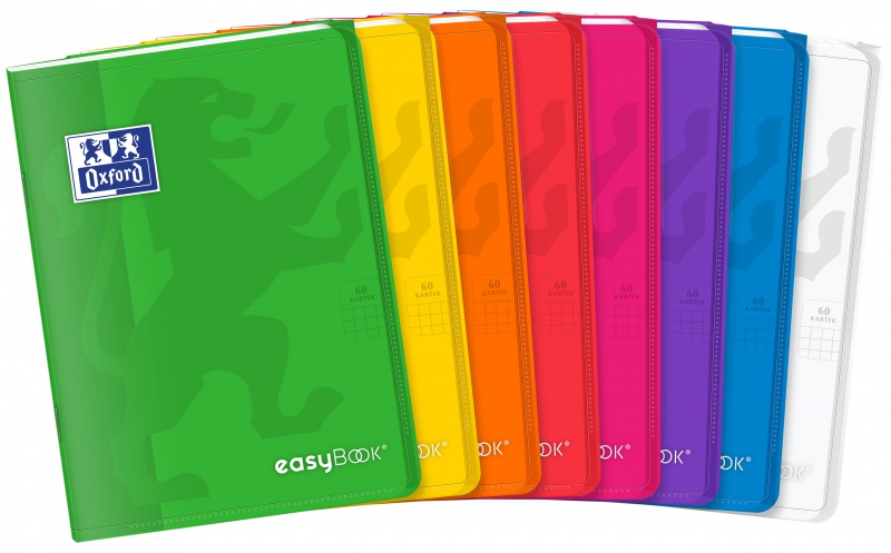 ZESZYT OXFORD EASYBOOK A5 60K.KRATKA PP MIX, Podkategoria, Kategoria