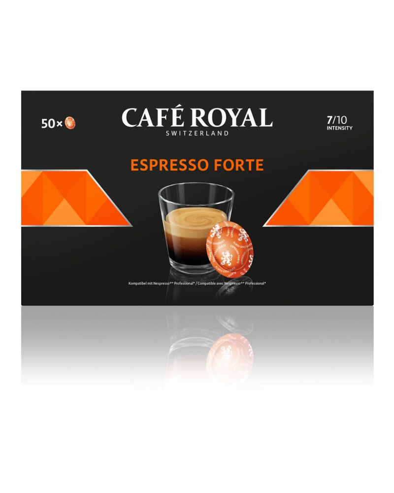Kapsułki kawowe pads CAFE ROYAL ESPRESSO FORTE, 50 szt, Kawa, Artykuły spożywcze