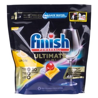 Tabletki do zmywarki FINISH Quantum Ultimate 30szt., lemon, Środki czyszczące, Artykuły higieniczne i dozowniki