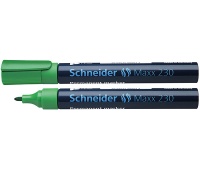 Marker permanentny SCHNEIDER Maxx 230, okrągły, 1-3mm, zielony, Markery, Artykuły do pisania i korygowania